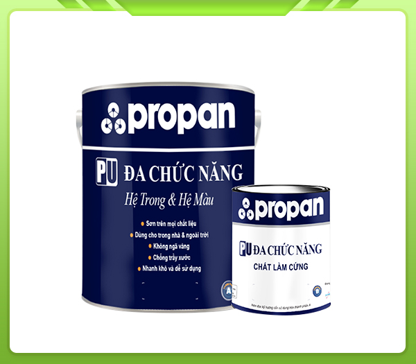 Sơn Ngoại Thất Propan Pu 2k Trắng - Chống Ngả Vàng